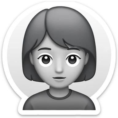 user picture placeholder, dark grey sticker
