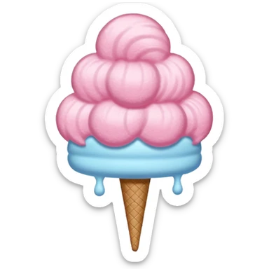 Cotton candy sticker