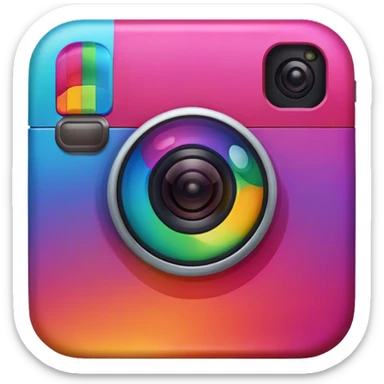 Instagram logo in all colors. sticker