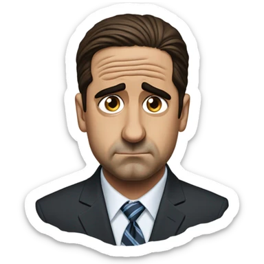 michael scott the office crying sticker