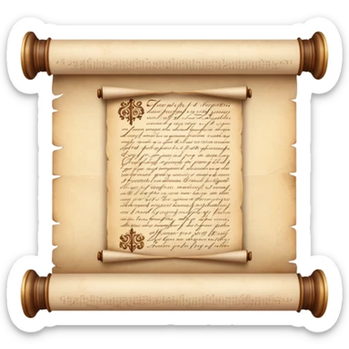 Old Scroll Marriage Contract sticker