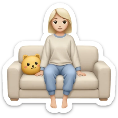 aesthetic scandinavian loungewear sticker