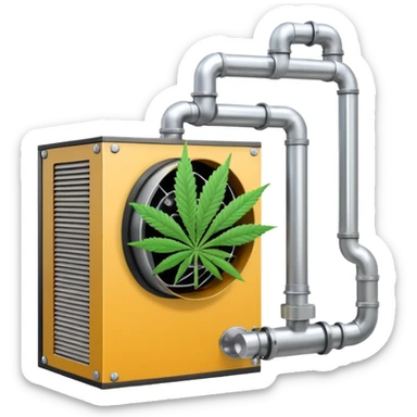 ventilation cannabis grow sticker