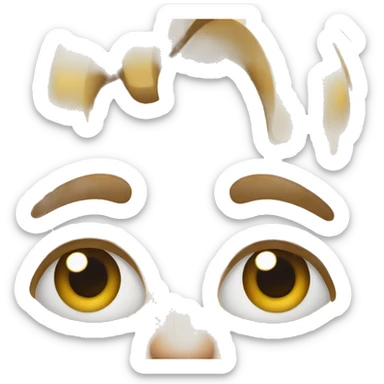 Distorted face sticker