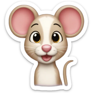 Cherie Mouse jerry sticker