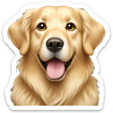 Light golden retriever  sticker