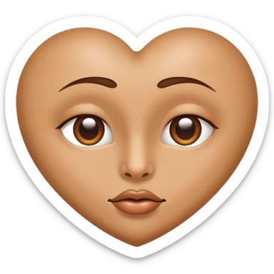 heart shaped nostril  sticker