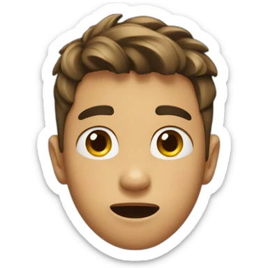 Boy confused  sticker