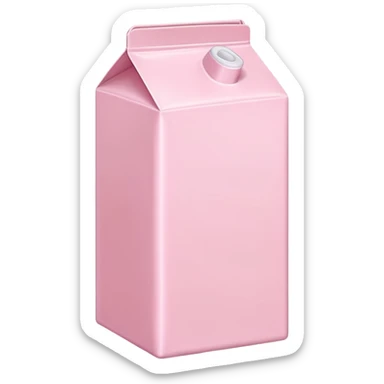 Pink milk pack sticker