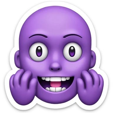 word bitch in purple text only sticker
