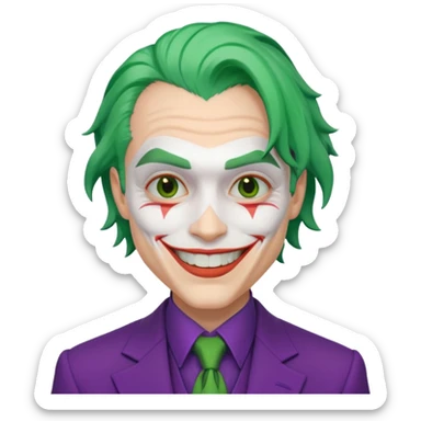 the joker from the dark knight sticker