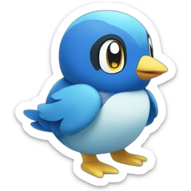 Piplup pokemon sticker