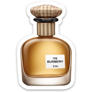 burberry her perfume bottle sticker