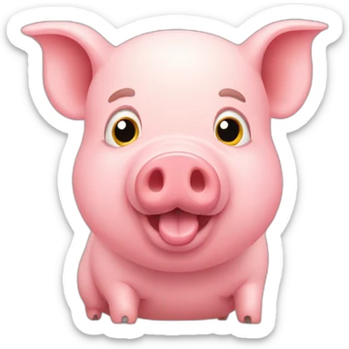 Pig-pig sticker