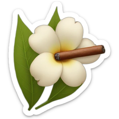Cigar flower sticker