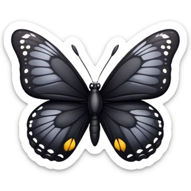 Black butterfly  sticker