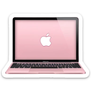Light pink macbook sticker
