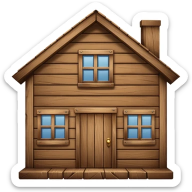 biggest wood house sticker