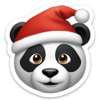 xmas panda sticker