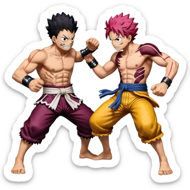 Katakuri vs luffy fight sticker
