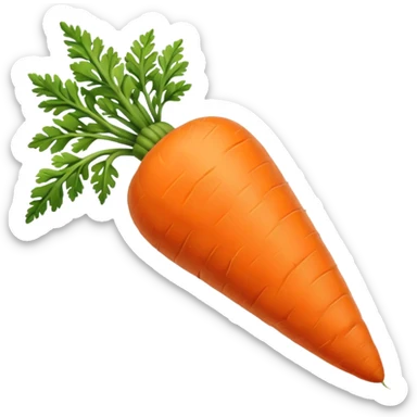 carrot yellow color  sticker