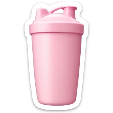 Light Pink protein shaker cup sticker