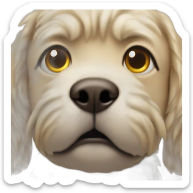 mops happy close up sticker