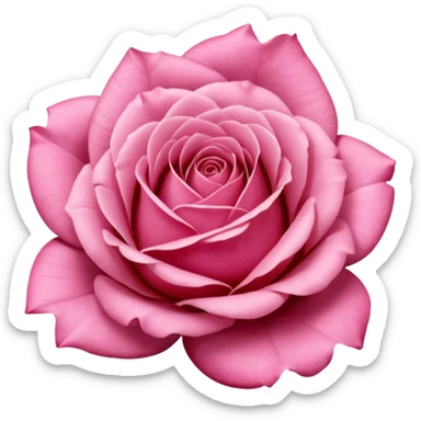 “A Polaroid photo of a pink rose  sticker