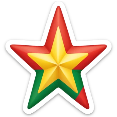A five star verticy with the colours of this flag 🇸🇨 sticker