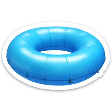 inflatable floating blue ring  sticker