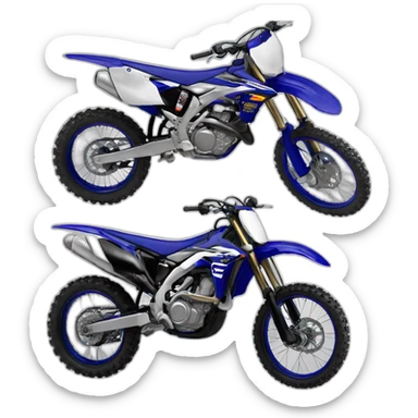 moto cross yamaha sticker