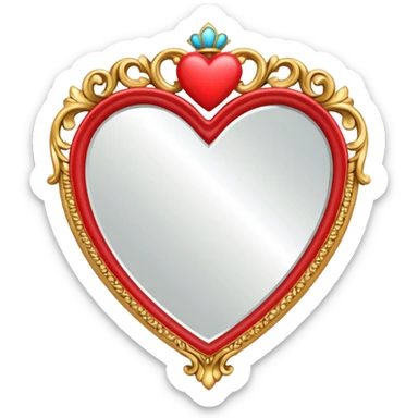 Coquette mirror sticker