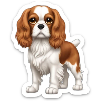  Cavalier King Charles Spaniel full body stand up sticker