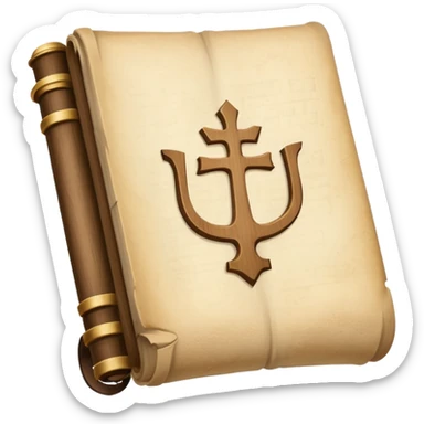 The pale beige Torah sticker