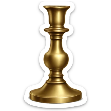 brass vintage candlestick sticker