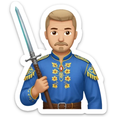 Ukrainian Cossack sticker