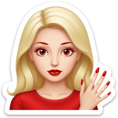 Diva with nails sticker