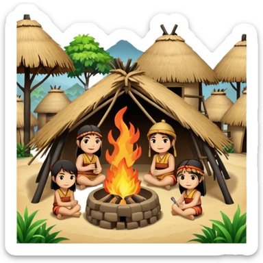 fire tribe willage sticker