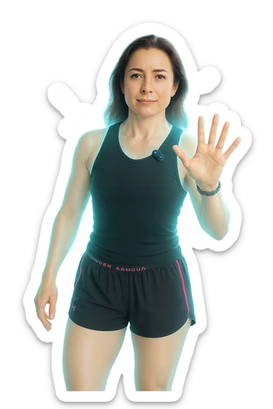 Donna senza cellulite grazie alla sua infiammazione sistemica bassa (fallo capire come vuoi) sticker