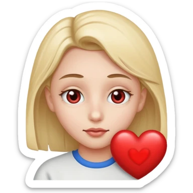 someone with heart on their eyes 1 per each  sticker