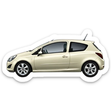 opel corsa hatch 2009 sticker