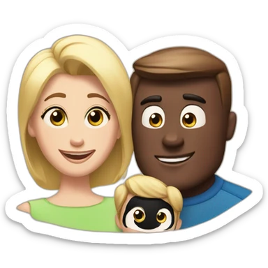mr incredible with wife and son sticker