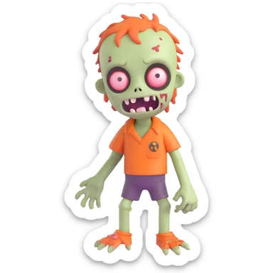 little zombie sticker