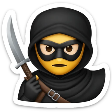 Robber emoji sticker