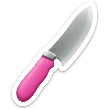 Pink knife sticker