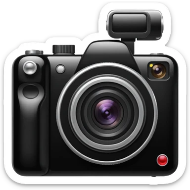 a camera is taking sticker