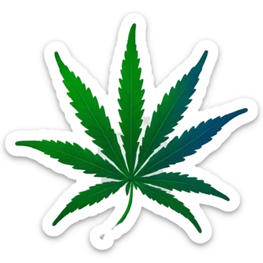 Marihuana azul sticker