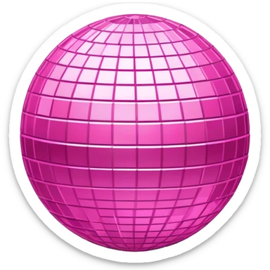 pink disco ball sticker