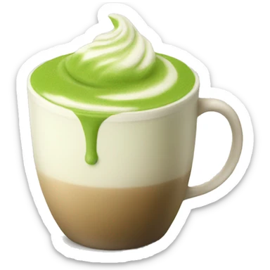 Matcha latte  sticker