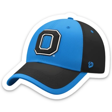 3d rendering isolated, black blue NCAA '47 Clean Up Adjustable Hat, One Size Fits All sticker